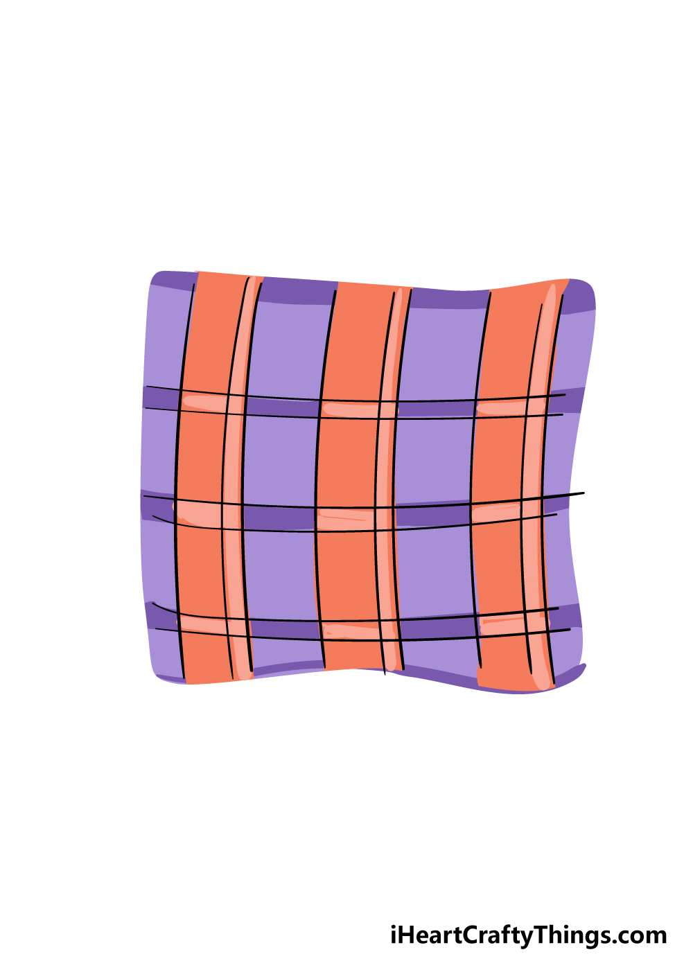 plaid drawing step 6