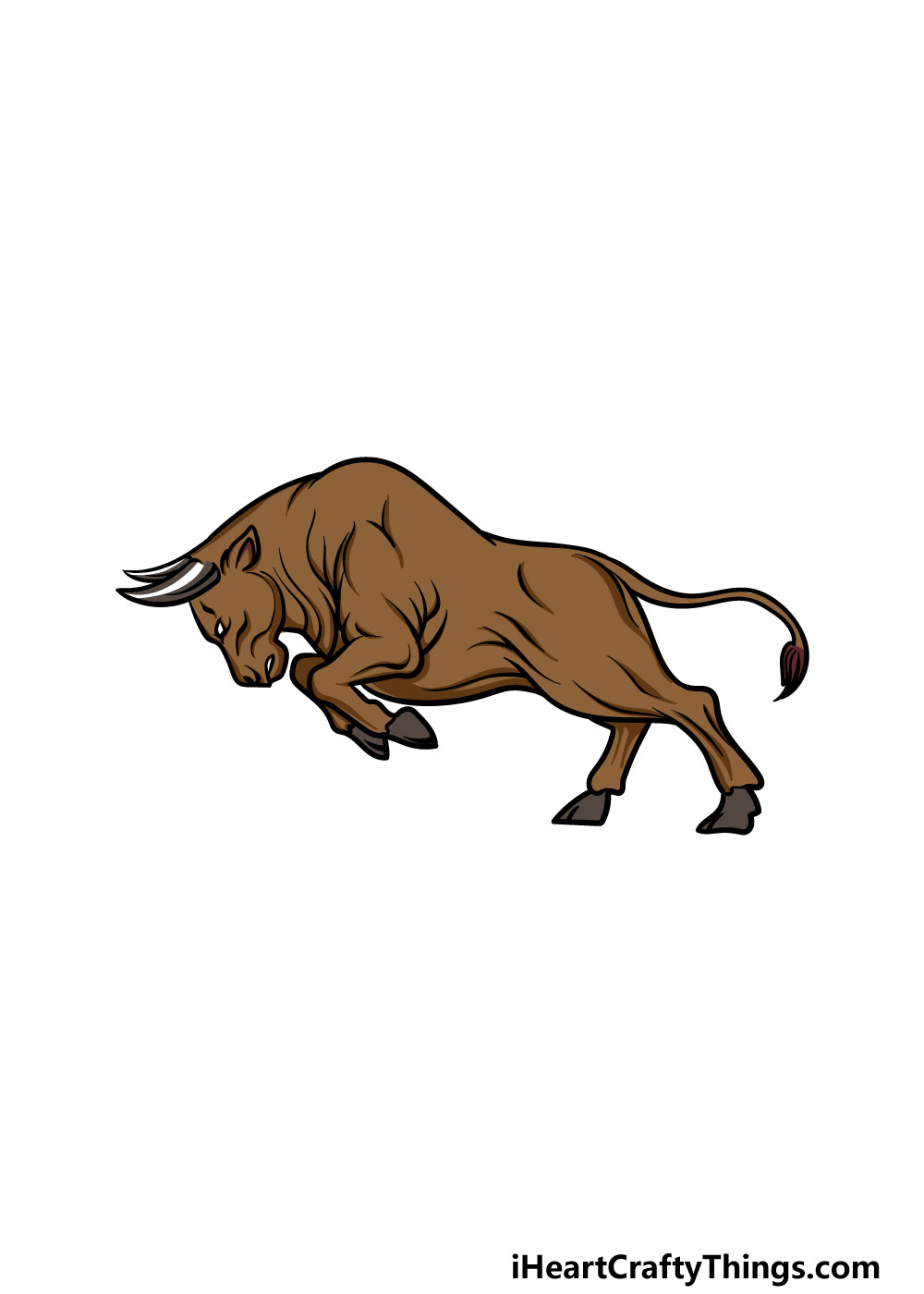 drawing a bull step 6