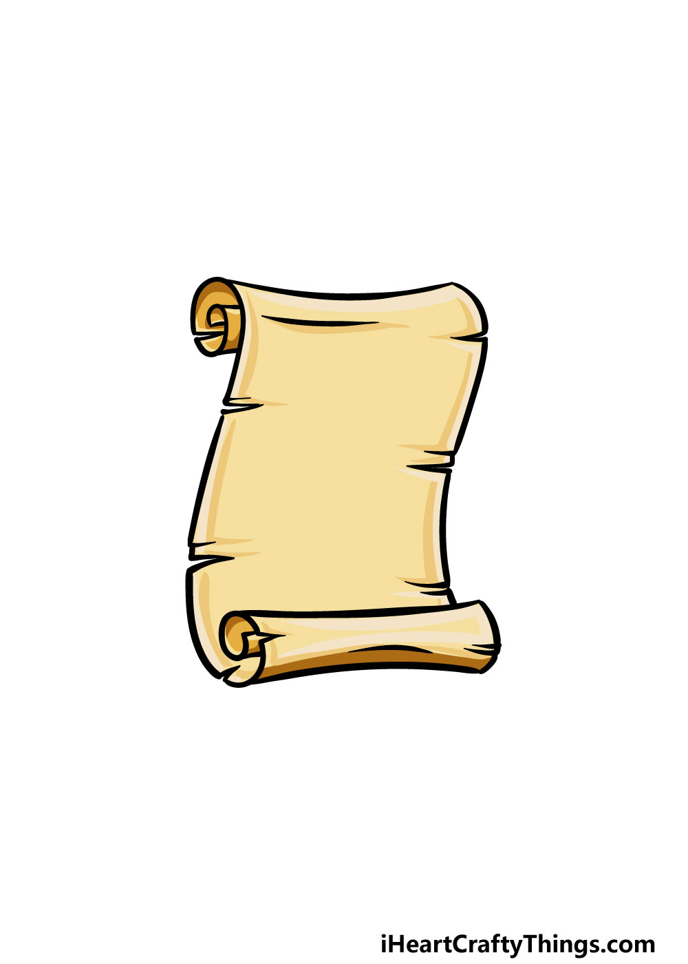drawing a scroll step 6