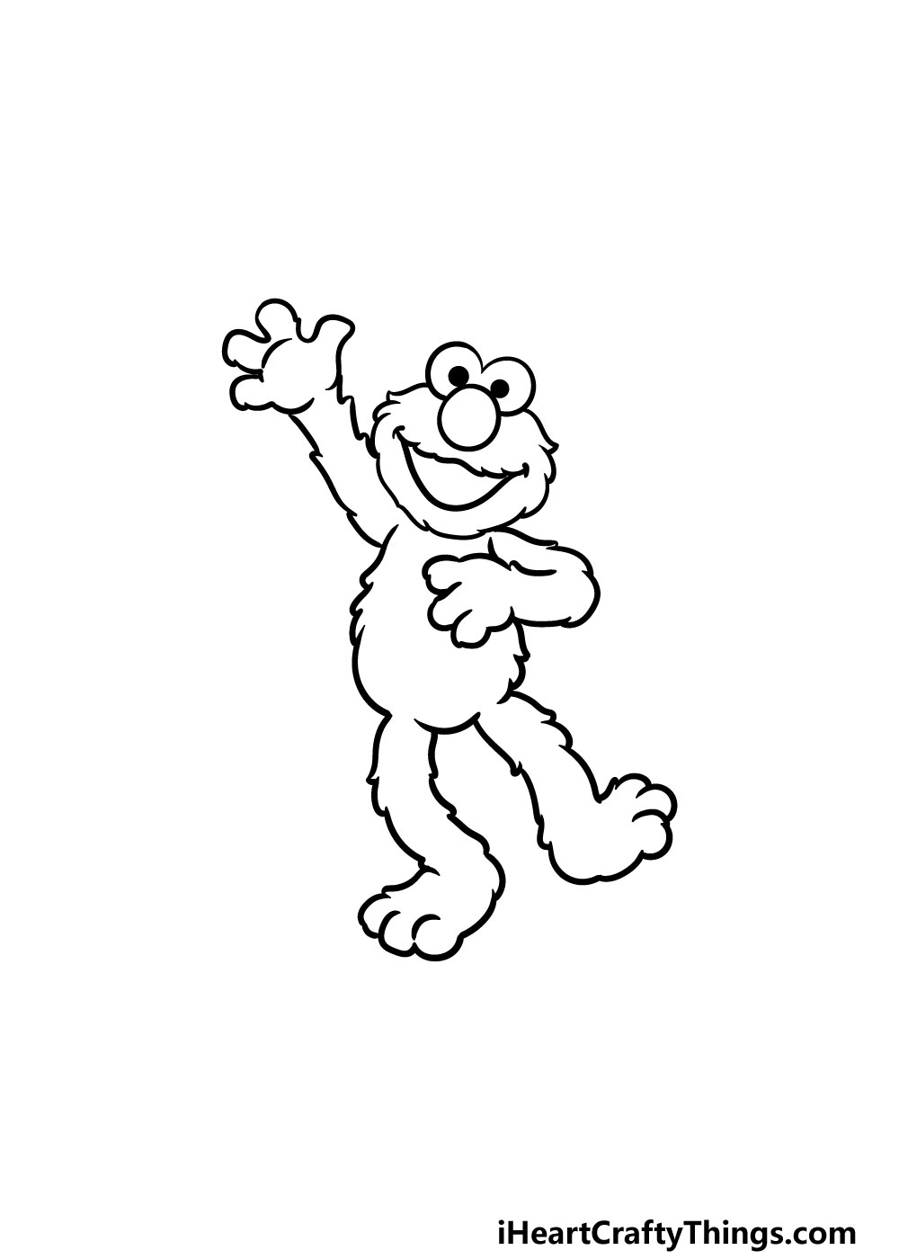 drawing elmo step 6