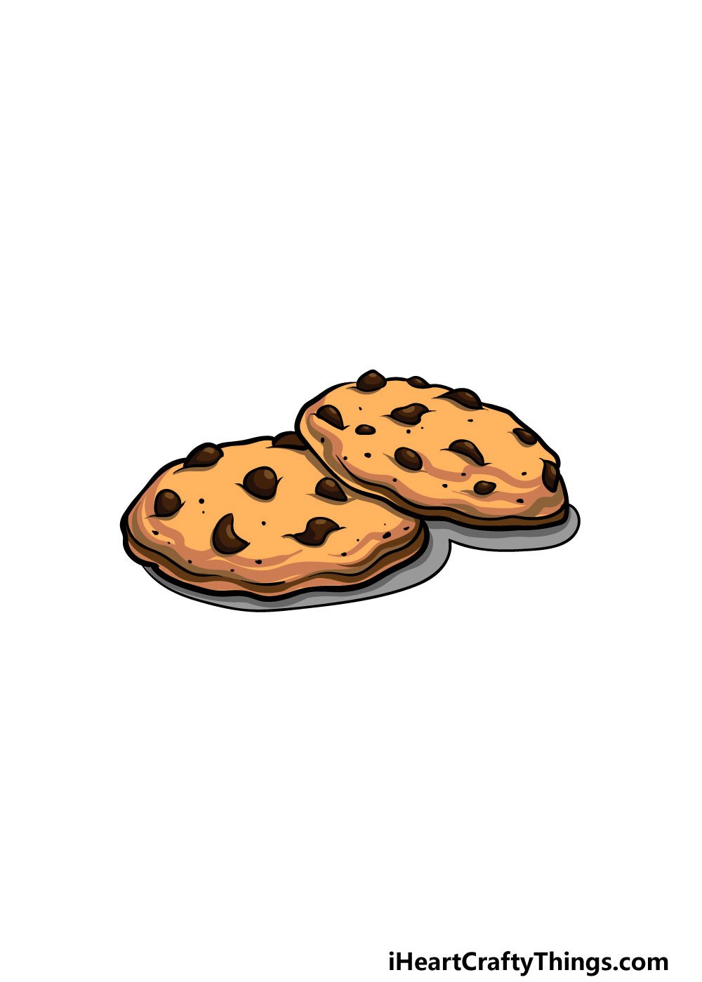 drawing a cookie step 8