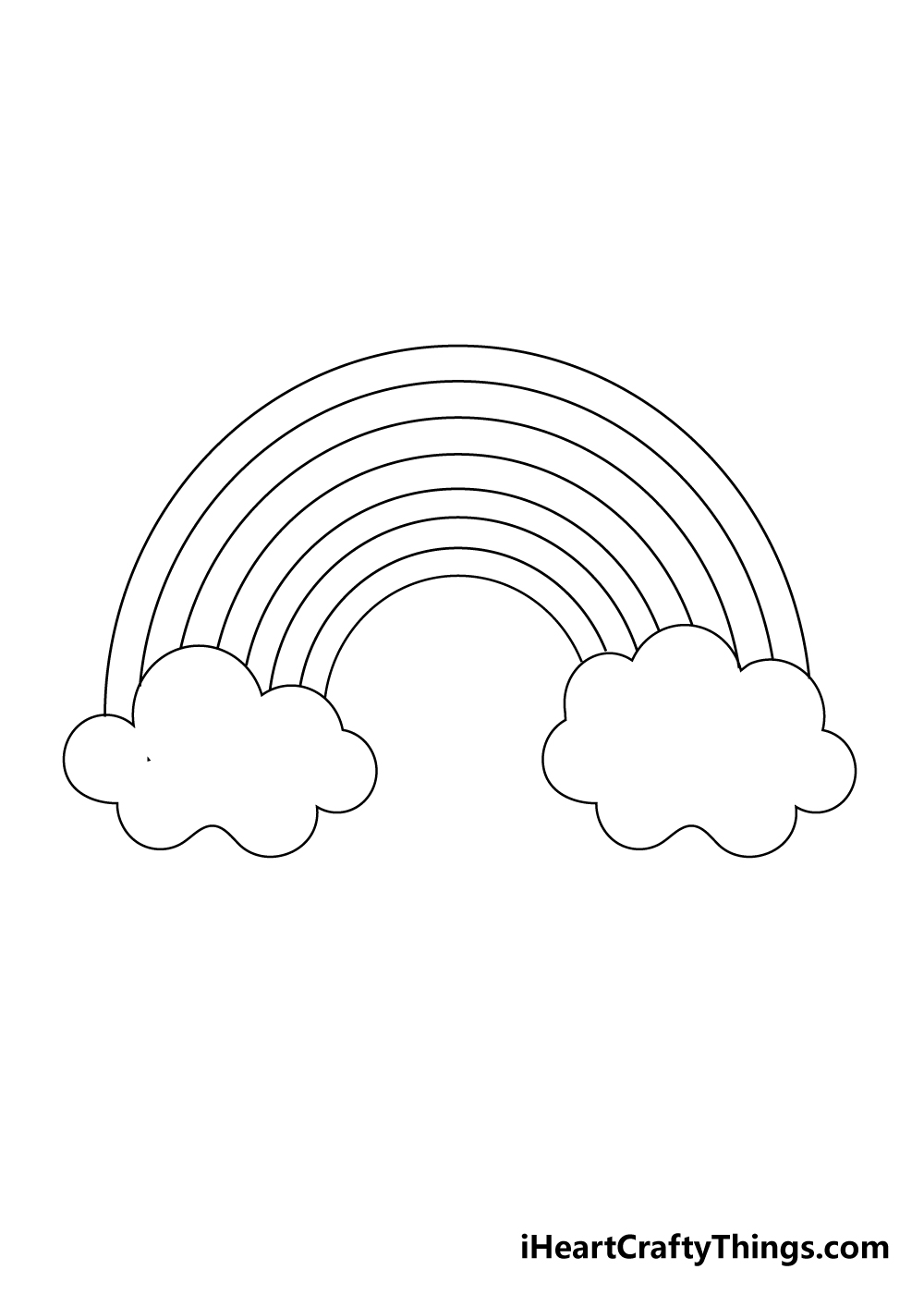 drawing a rainbow step 8