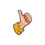 how to draw thumbs up image