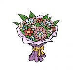 how to draw a bouquet of flowers image
