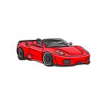 how to draw a ferrari image