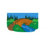 how to draw a bridge image
