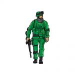 how to draw a soldier image