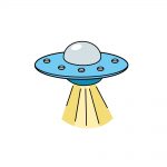 how to draw a UFO image