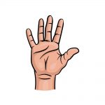 how to draw fingers image