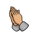 how to draw praying hands image