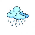 how to draw rain image
