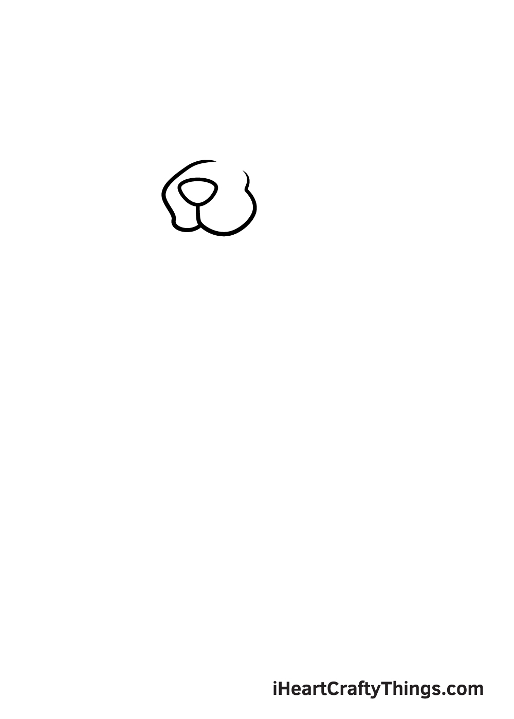 drawing Scooby-Doo step 1