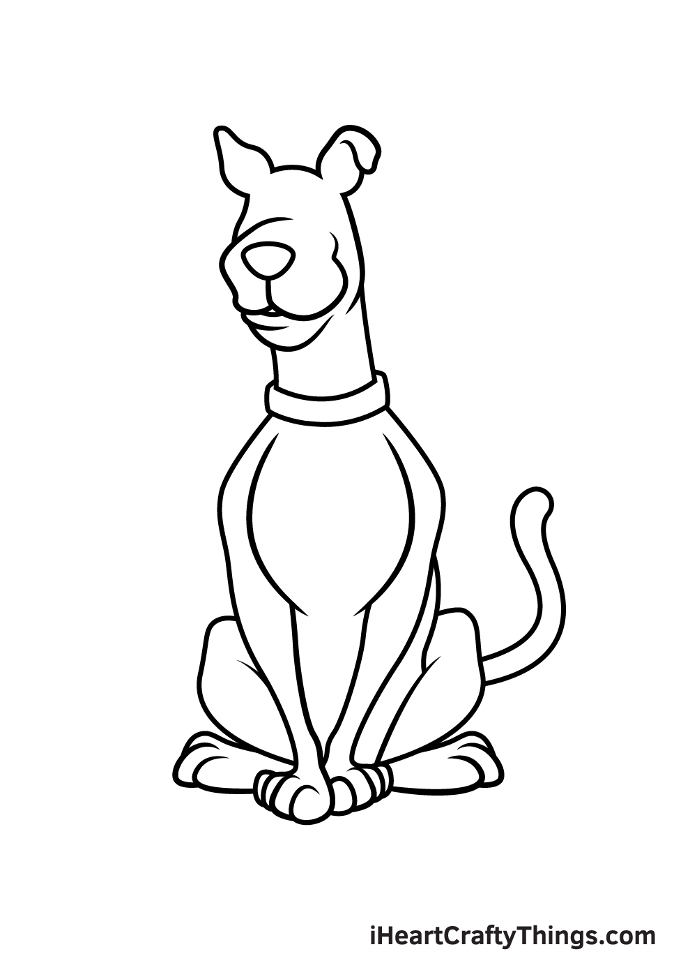 drawing Scooby-Doo step 8