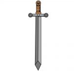 how to draw sword image