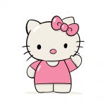 how to draw hello kitty image
