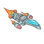 how to draw spaceship image