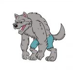 how to draw werewolf image