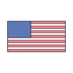 how to draw american flag image
