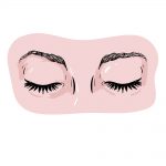 how to draw closed eyes image