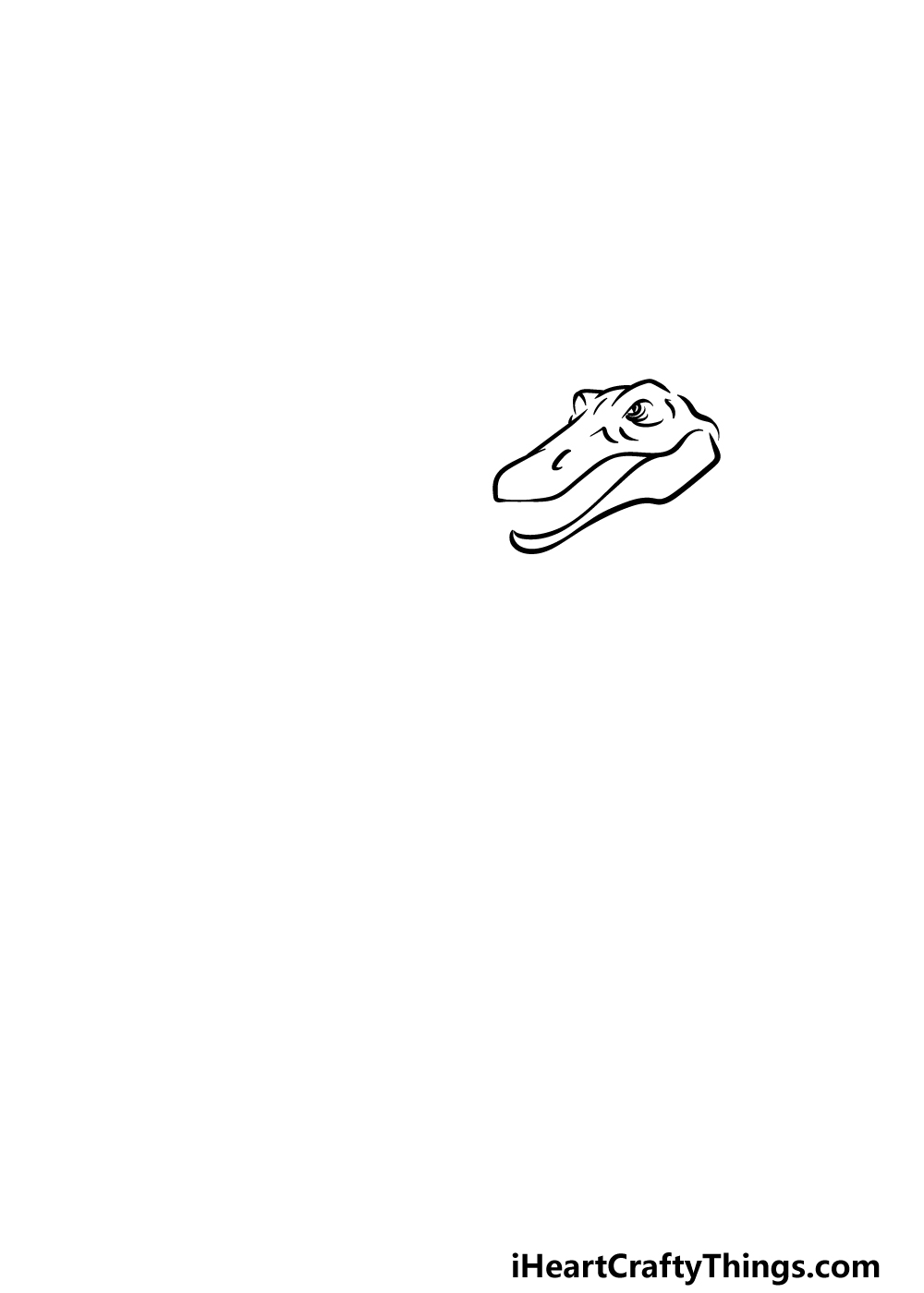 drawing Spinosaurus step 1