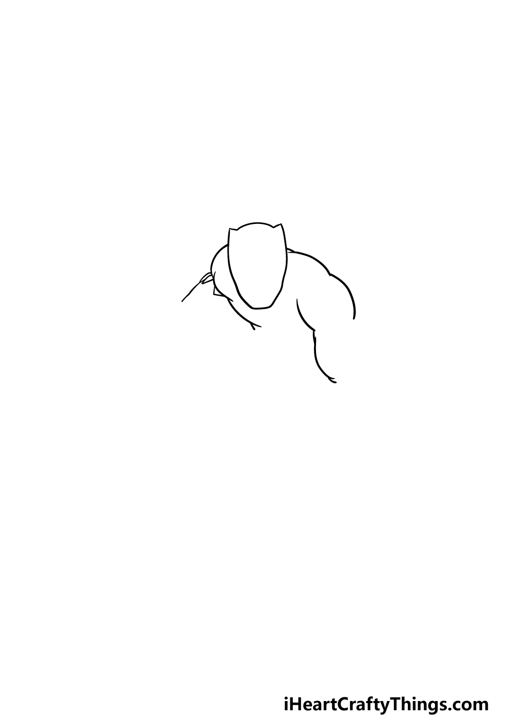 drawing Black Panther step 1