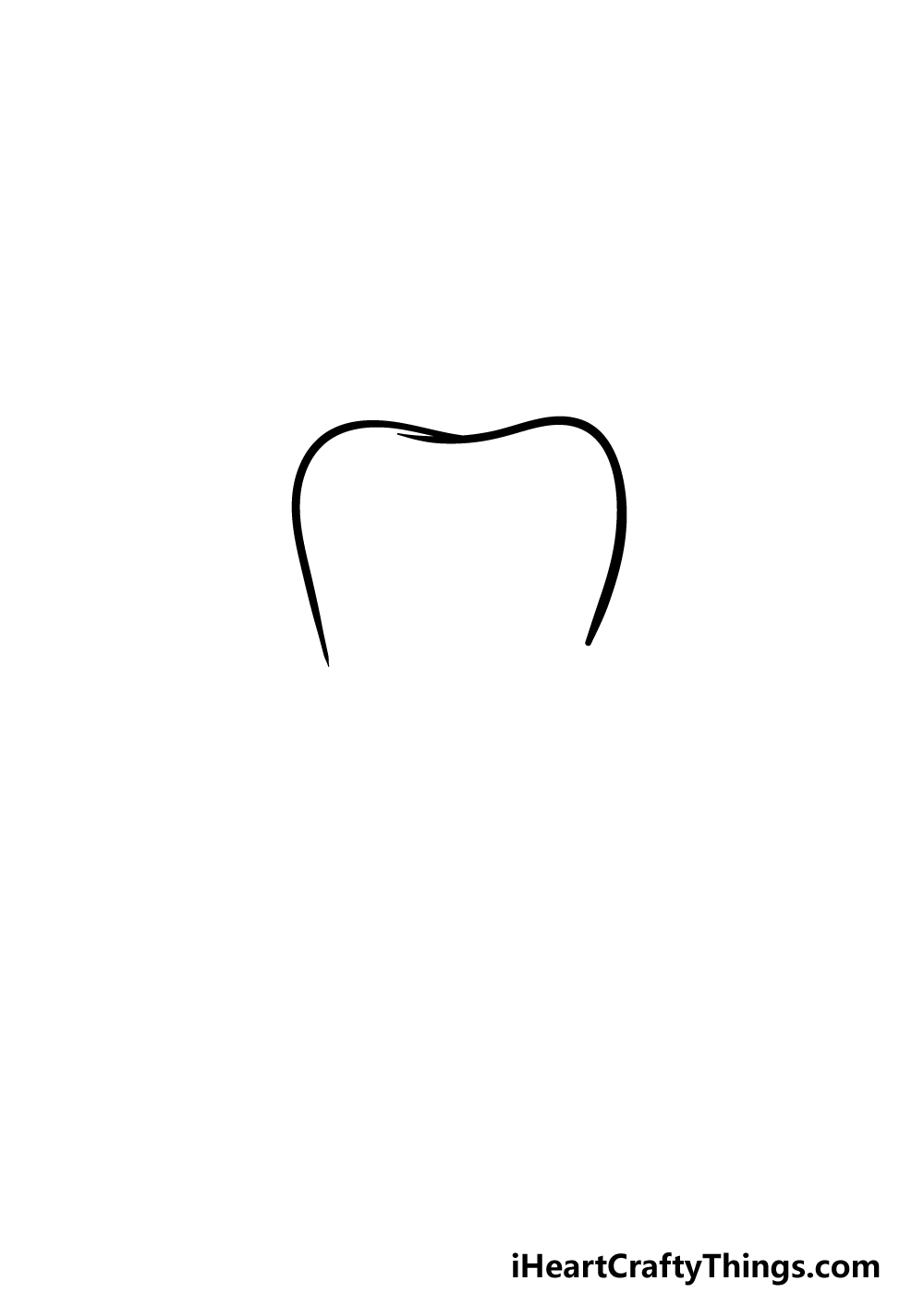 drawing a tooth step 1
