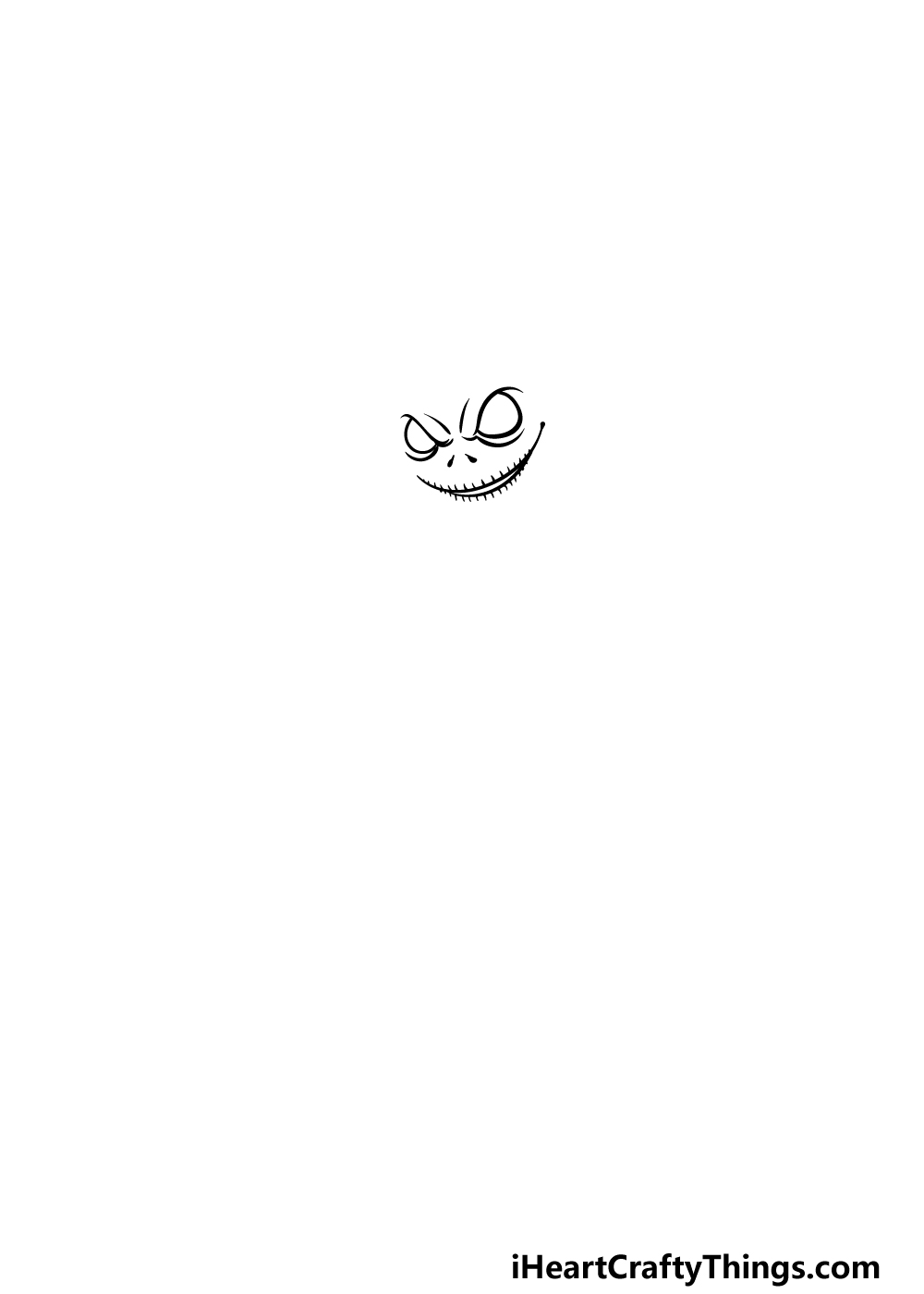 Drawing Jack Skellington step 1