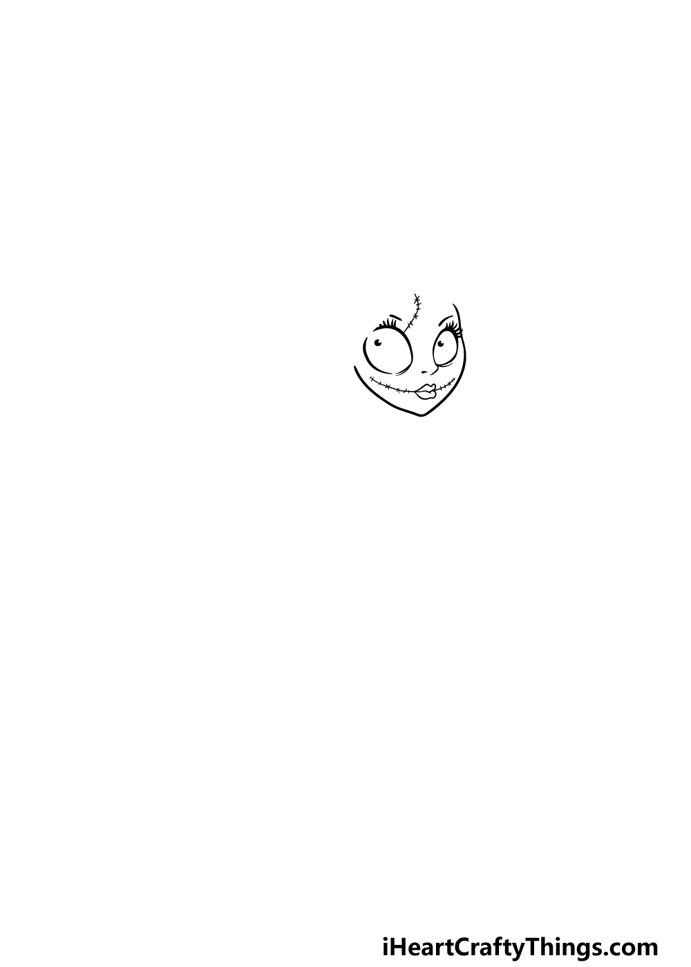 drawing Nightmare Before Christmas step 1