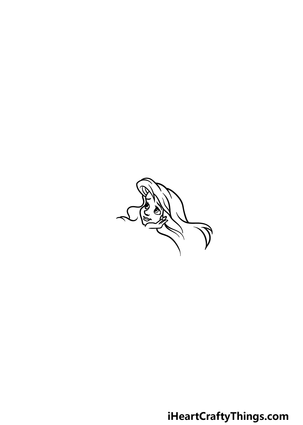 drawing Ariel step 1