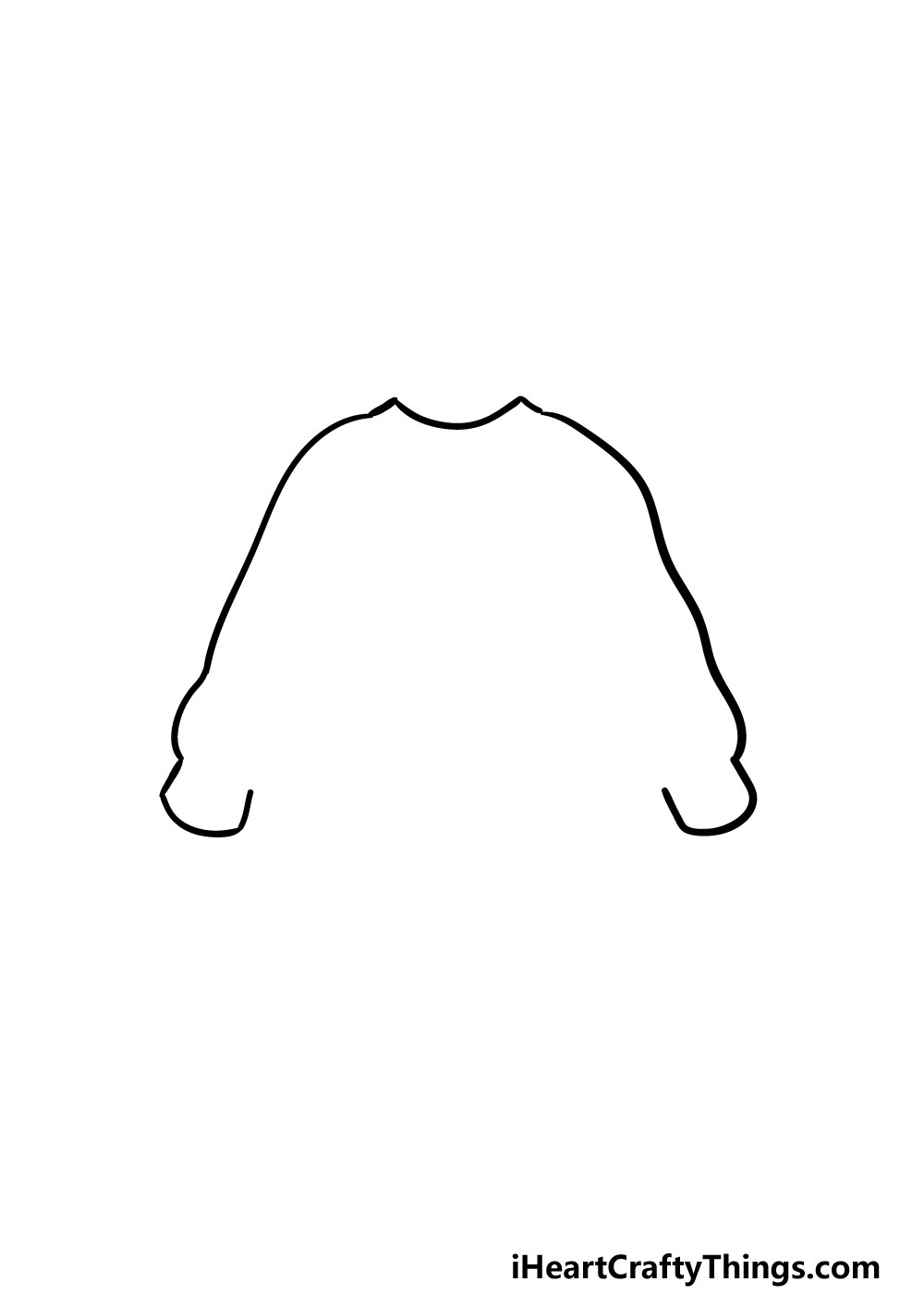 drawing a sweater step 1