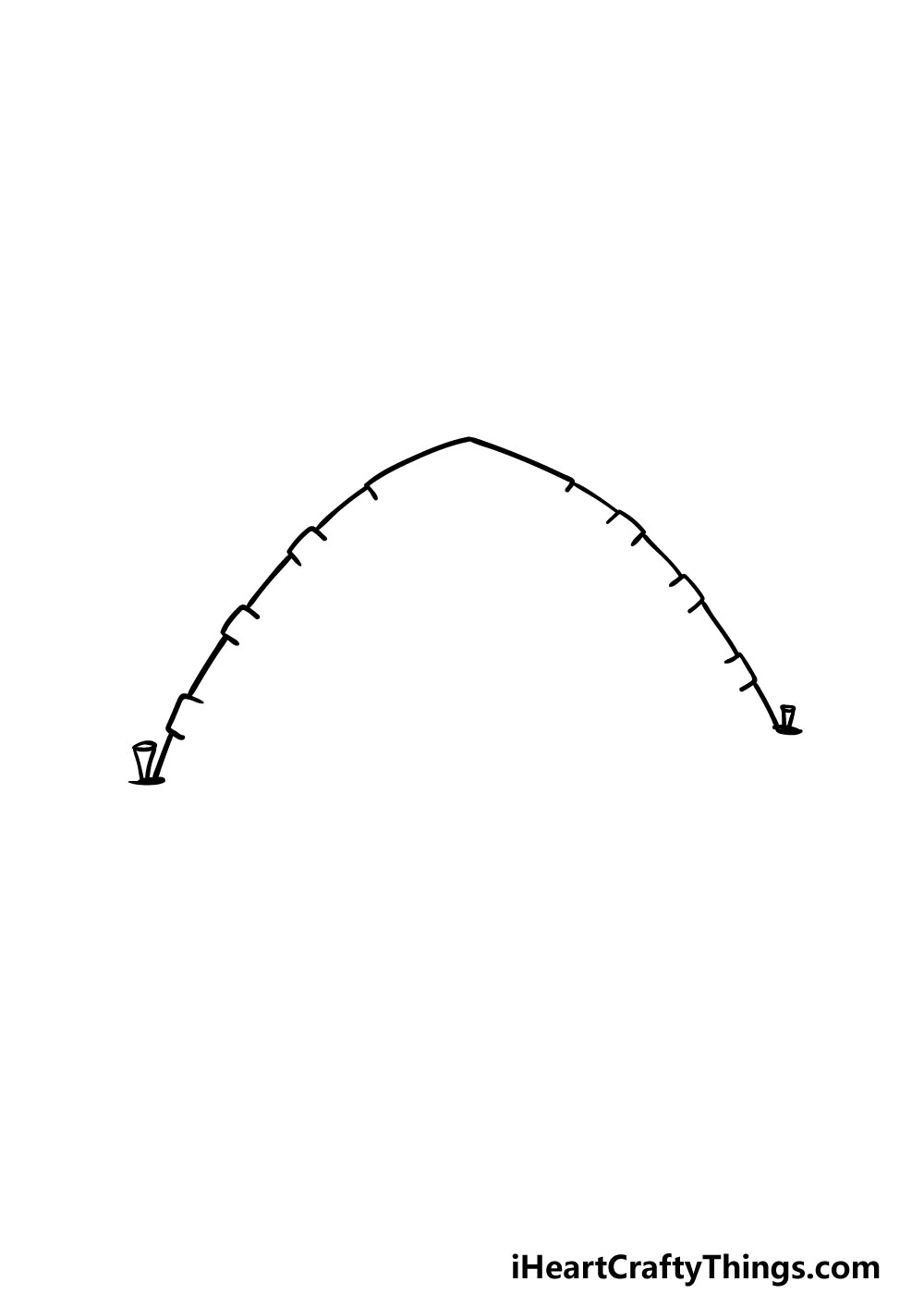 drawing a tent step 1