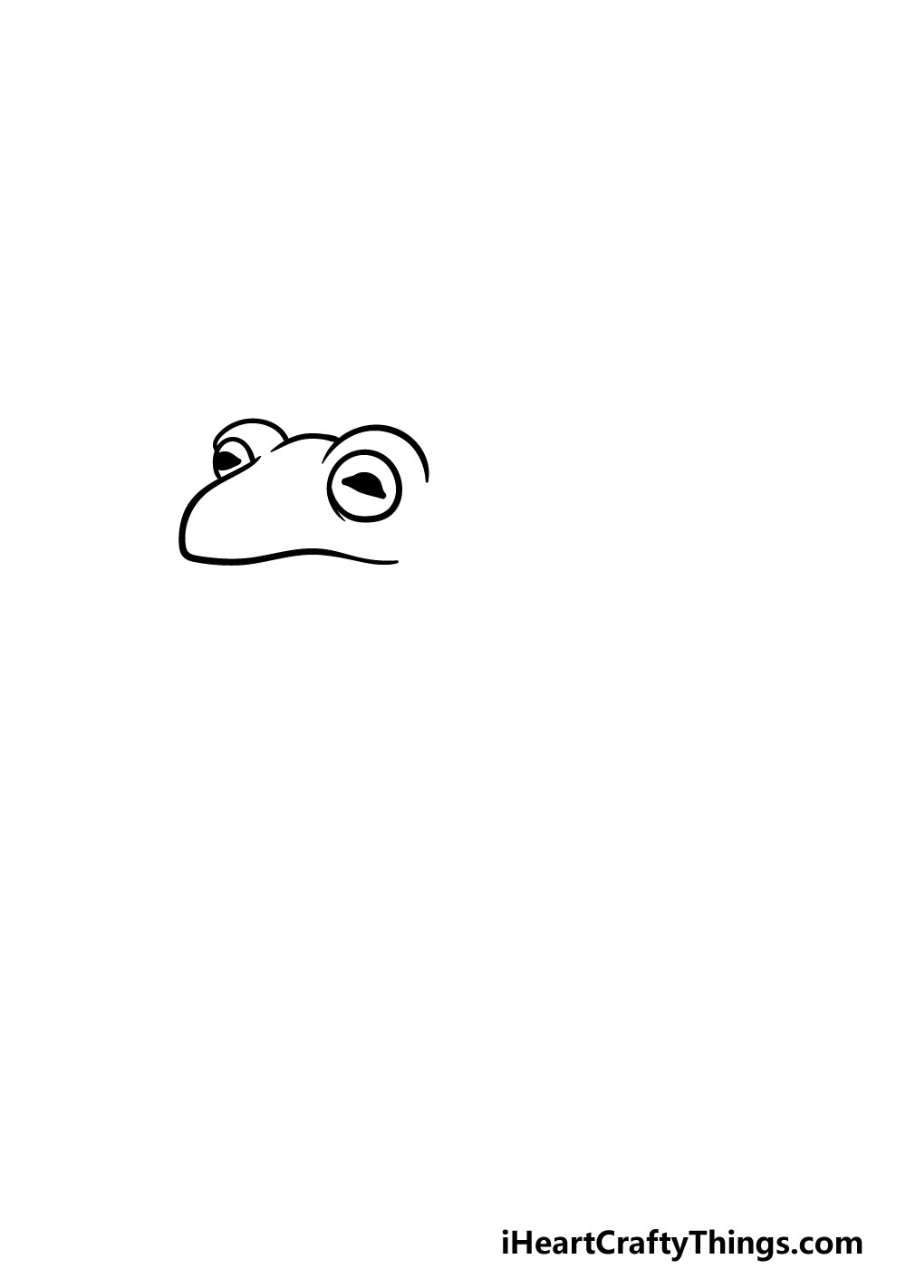 drawing a toad step 1