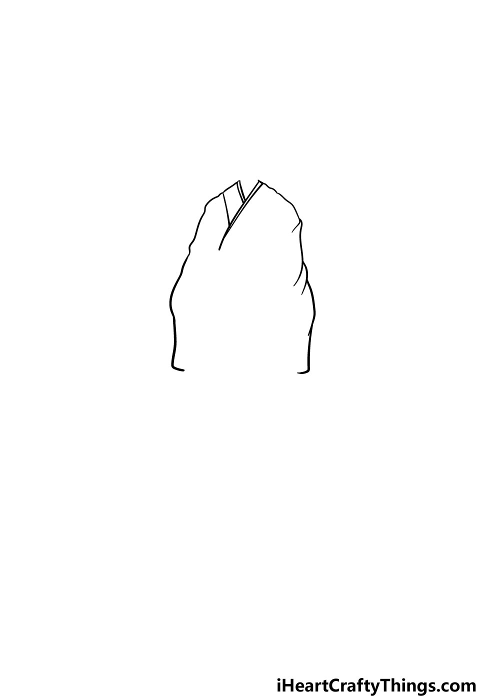 drawing anime clothes step 1