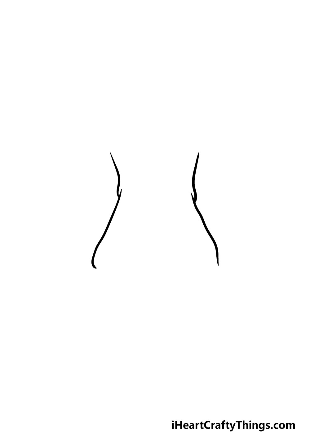 drawing feet step 1
