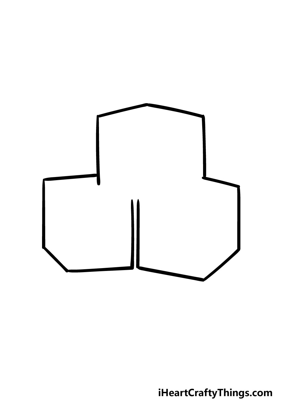 drawing blocked letters step 1