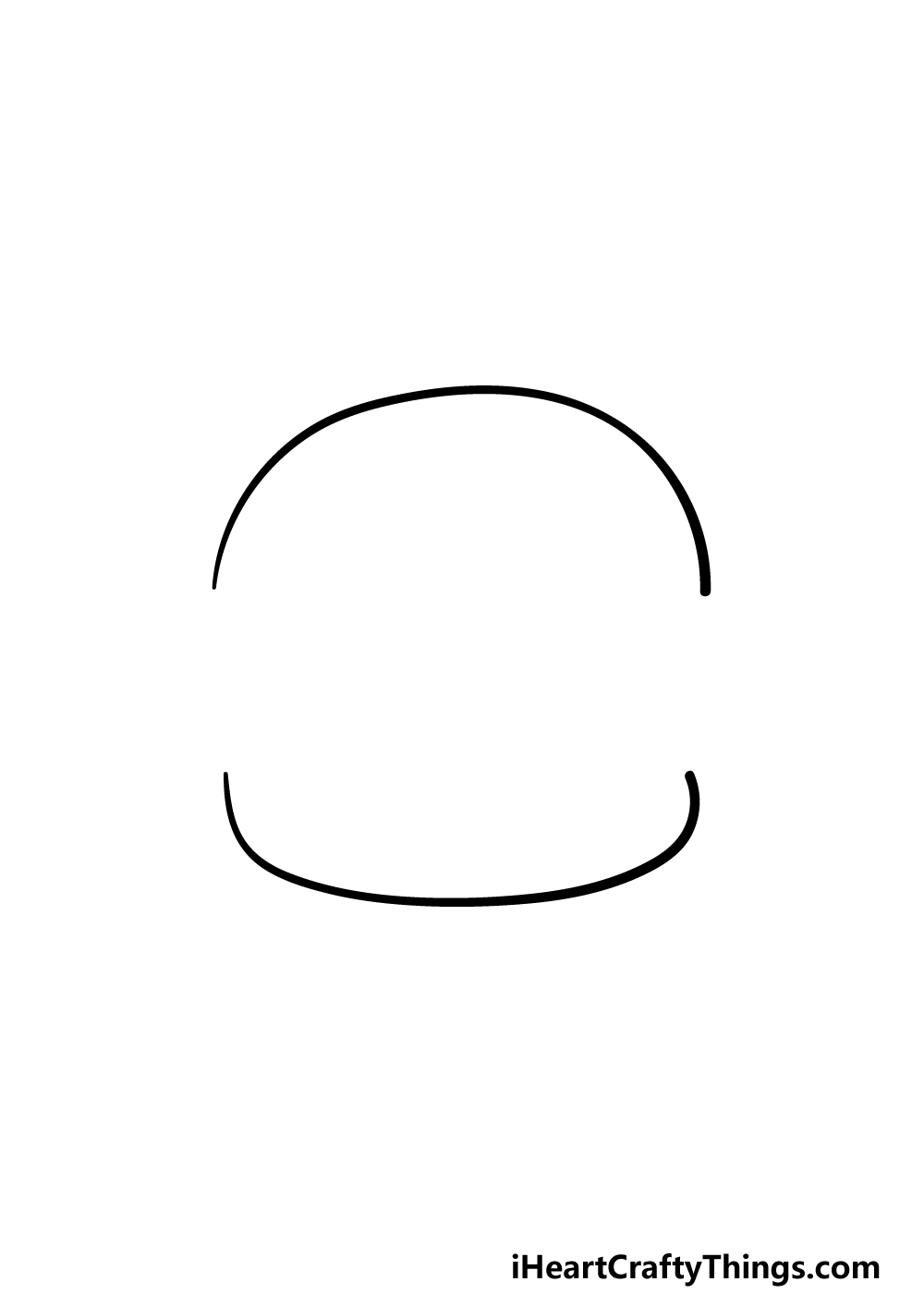 drawing a burger step 1