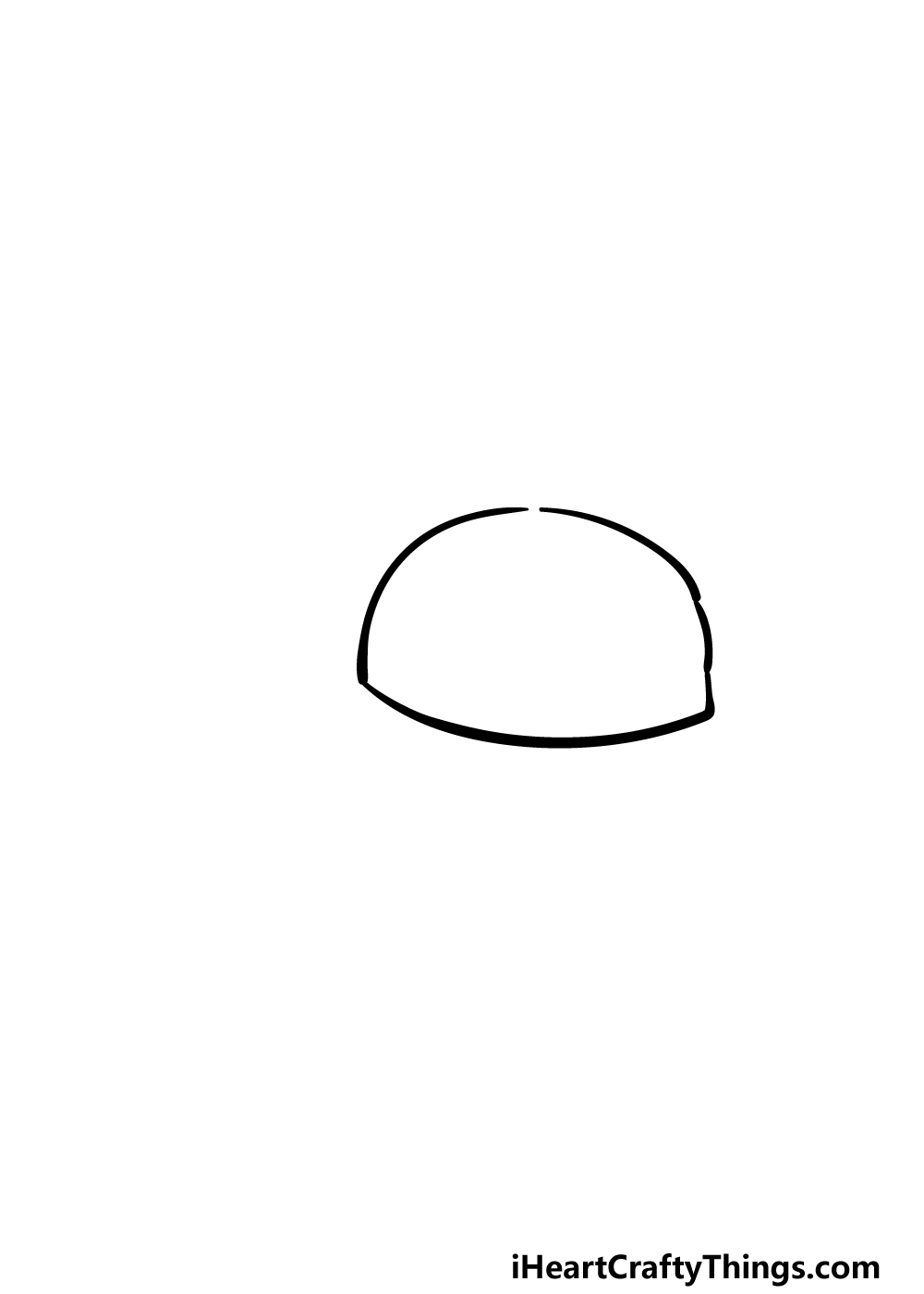 drawing a cap step 1