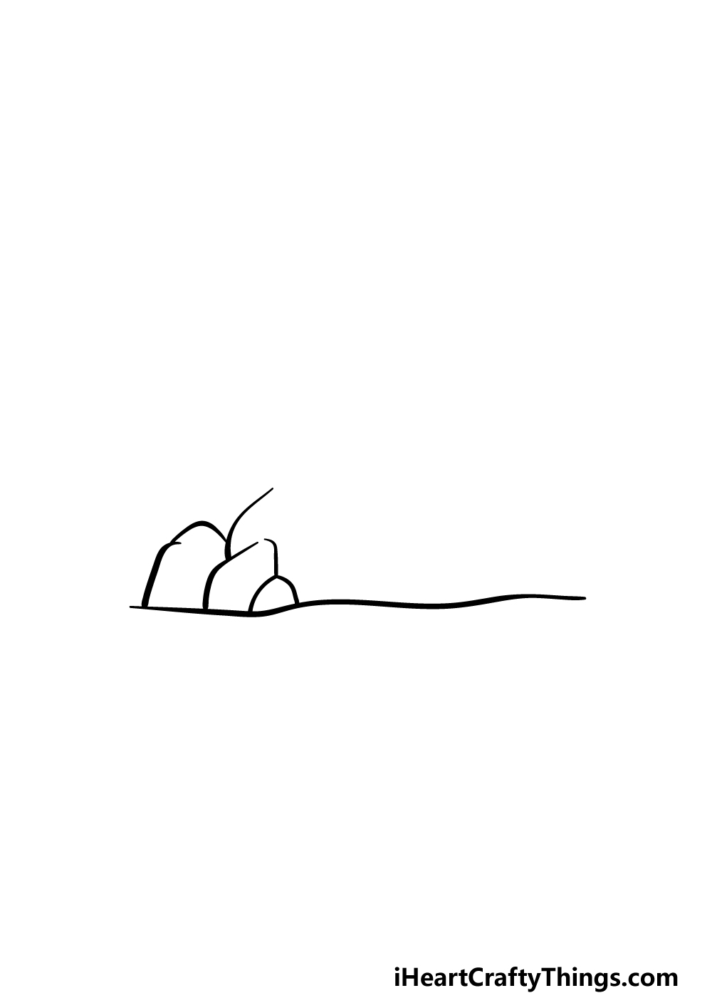 drawing a cave step 1