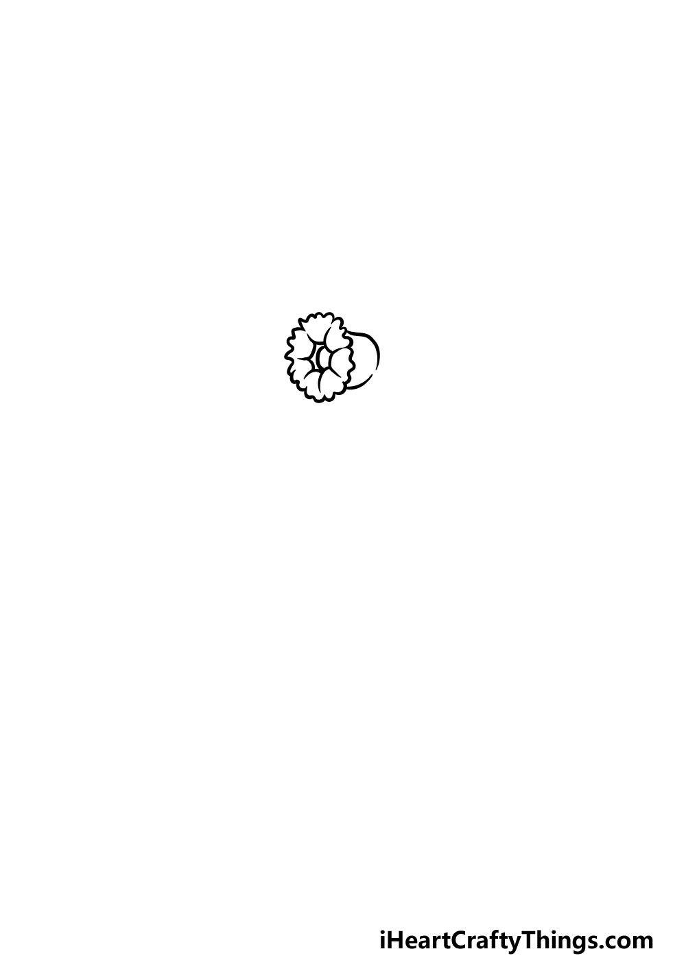 drawing a daffodil step 1