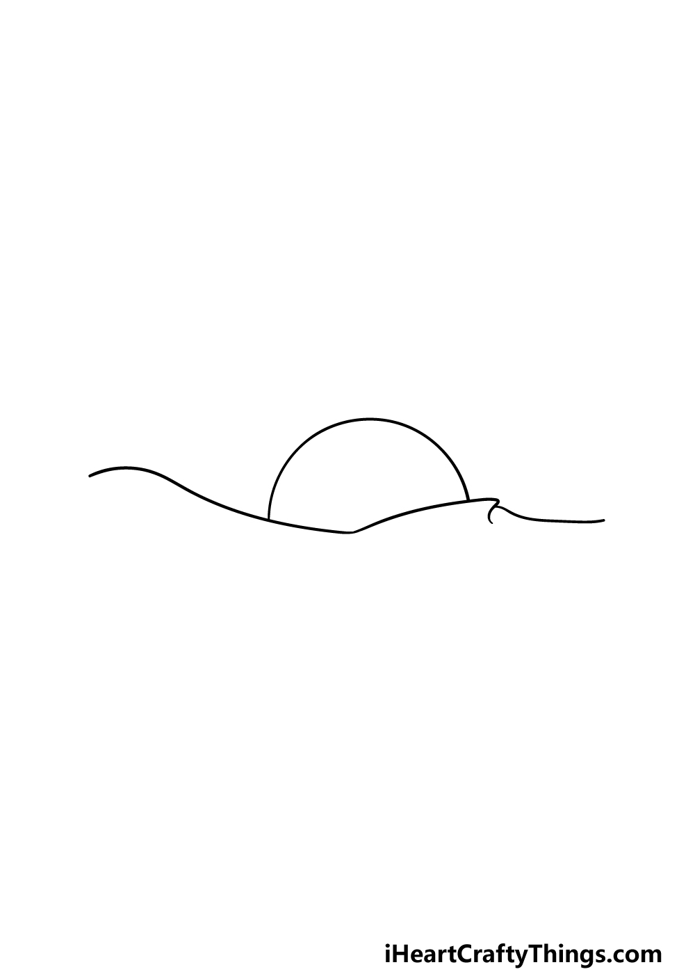 drawing a desert step 1