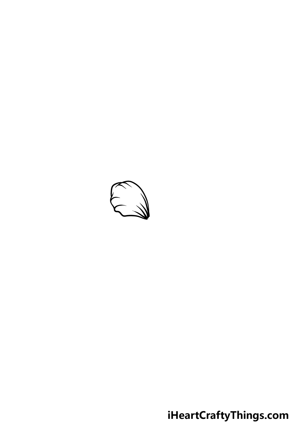 drawing Hawaiian Flower step 1