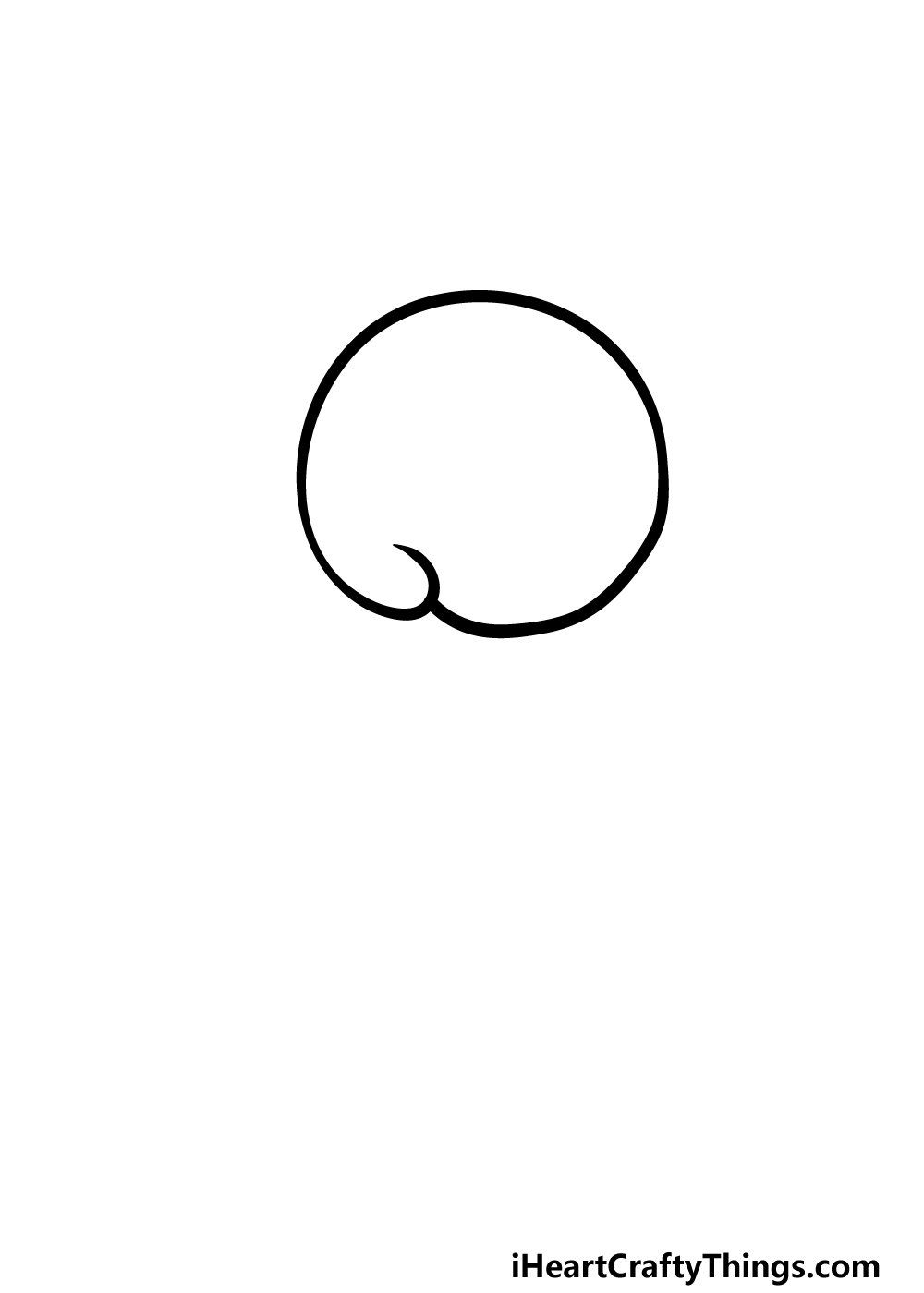 drawing a lollipop step 1