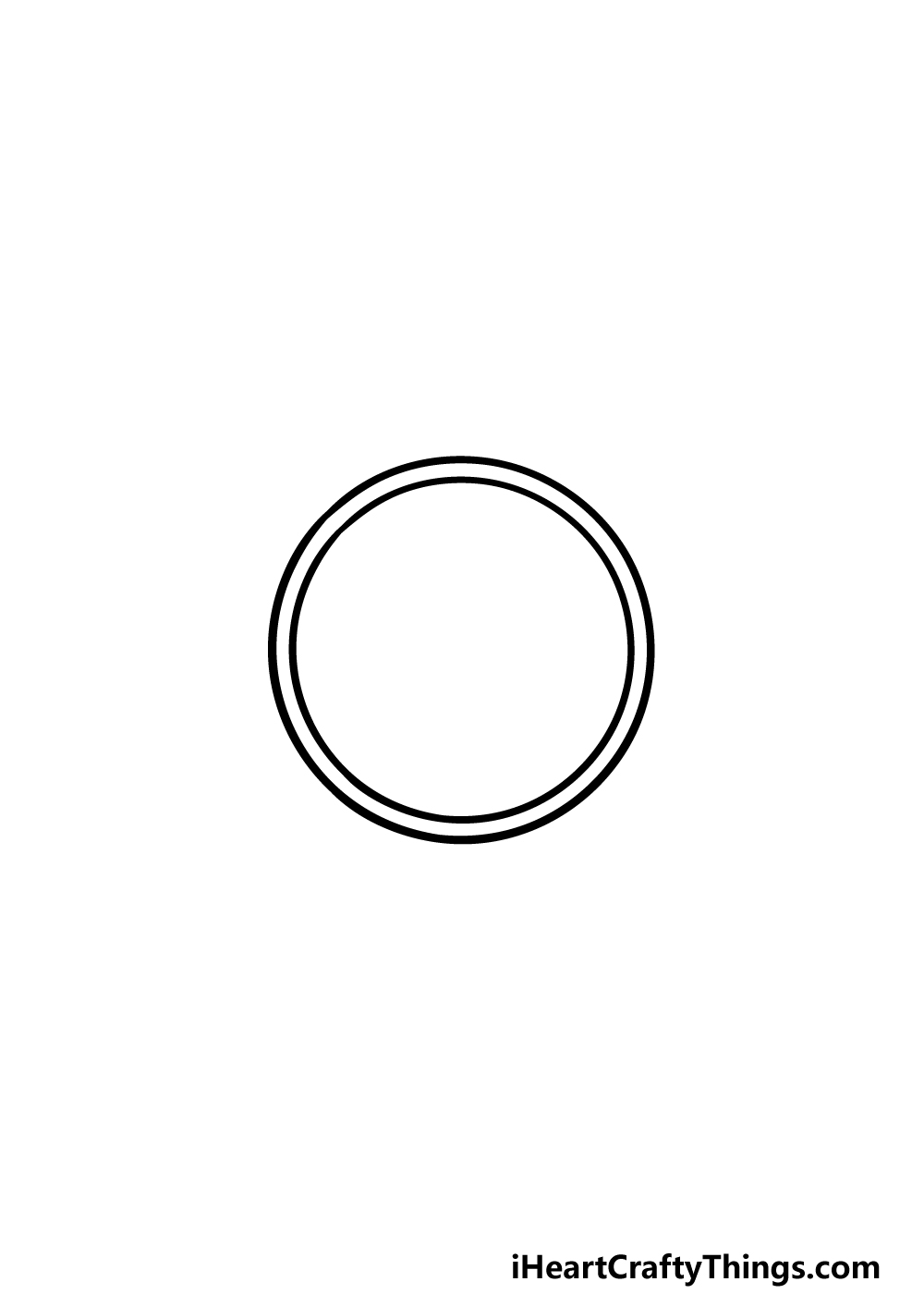 drawing sun and moon step 1