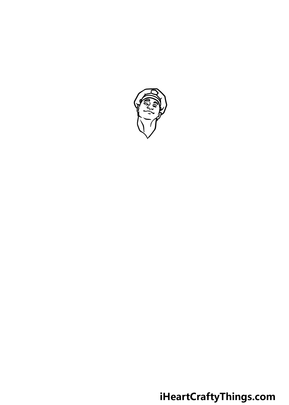 drawing a police officer step 1