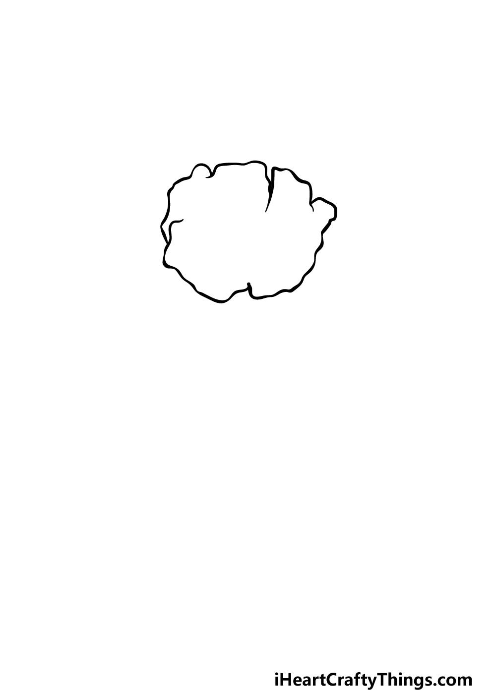 drawing a poppy step 1