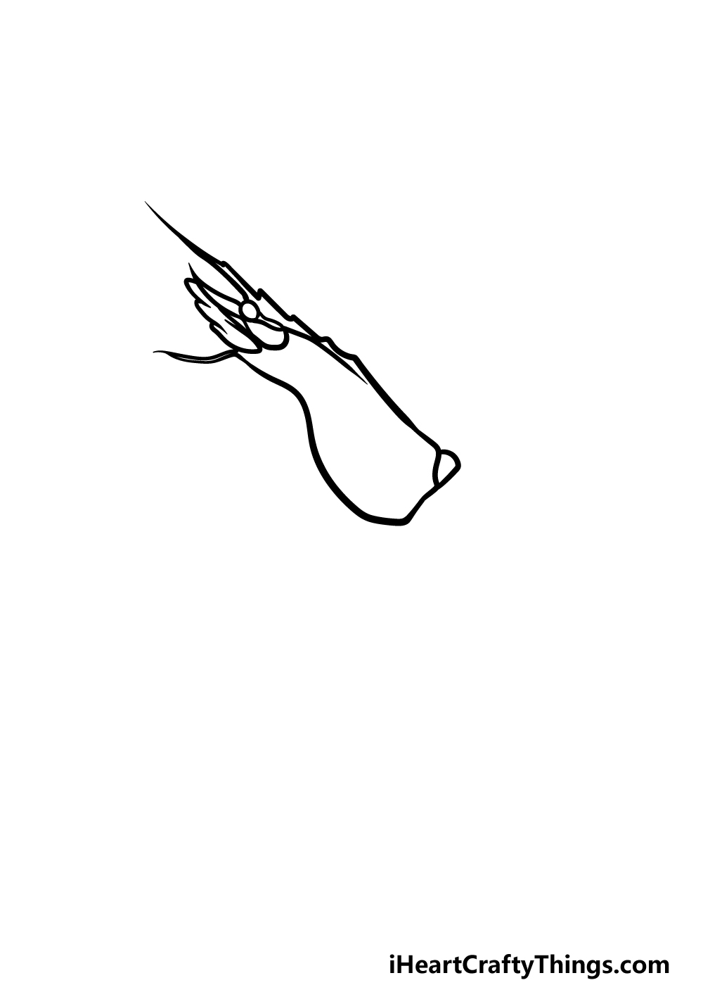 drawing a shrimp step 1