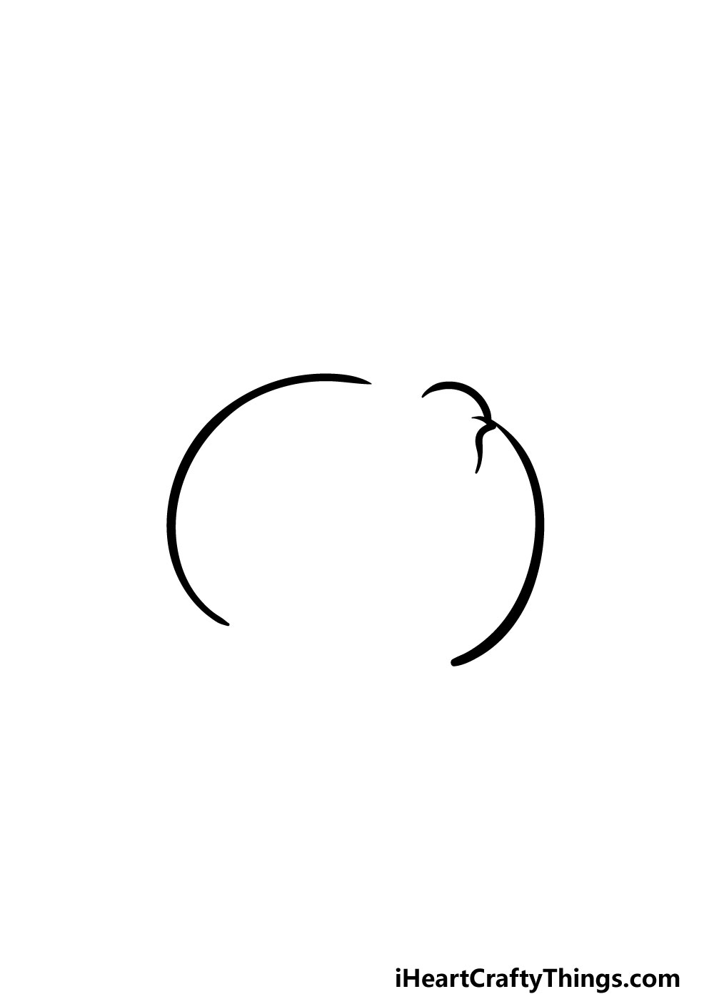 drawing jack-o-lantern step 1