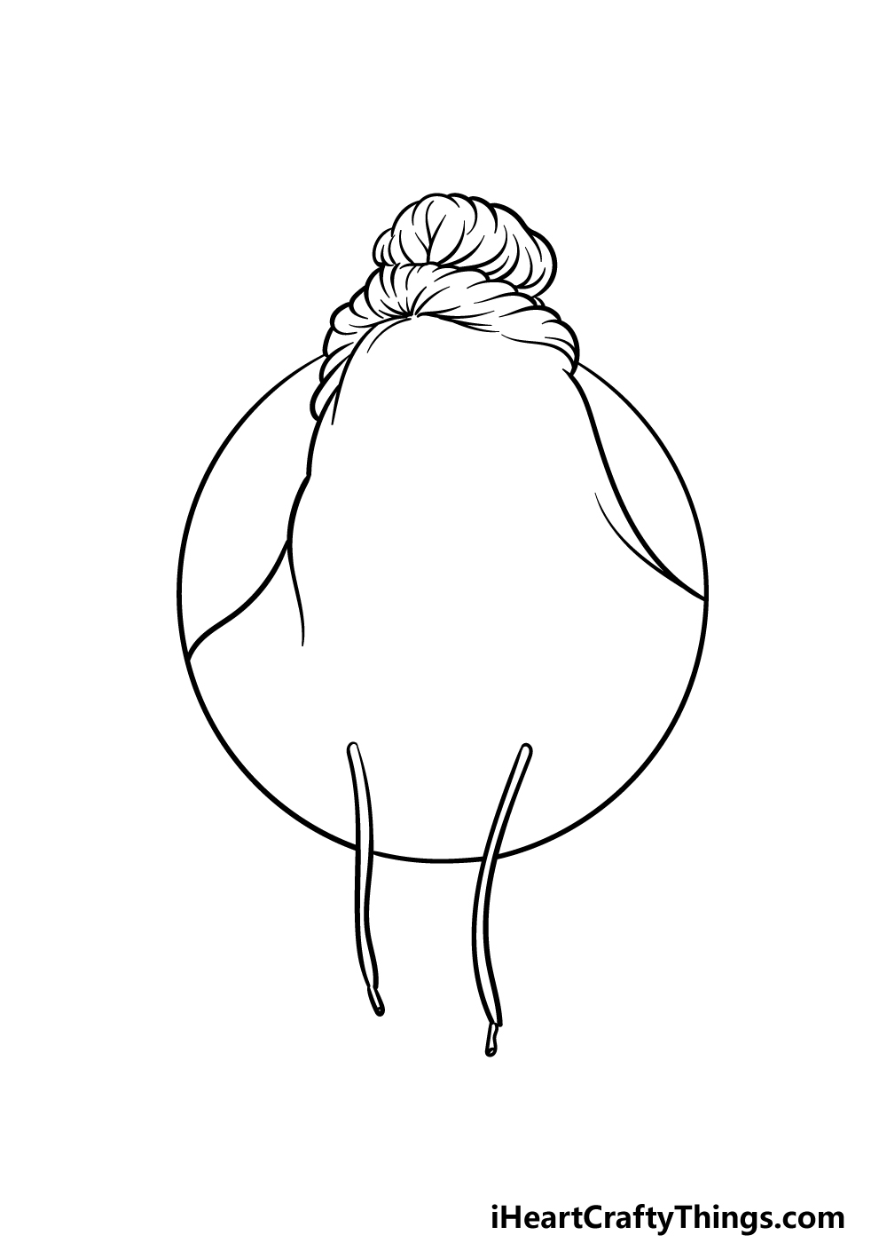 drawing Billie Eilish step 2