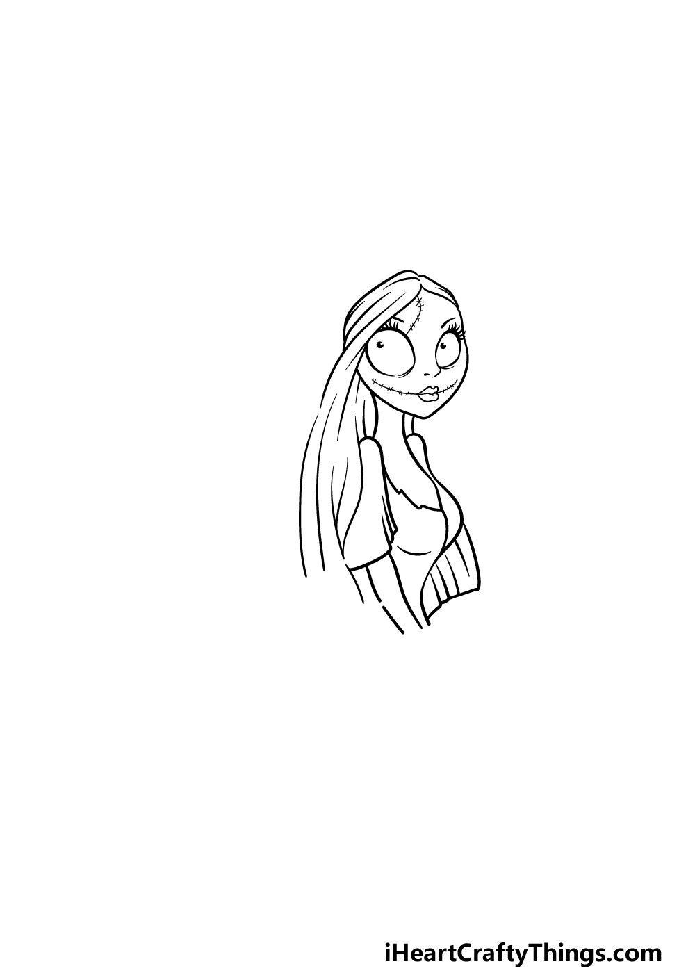 drawing Nightmare Before Christmas step 2