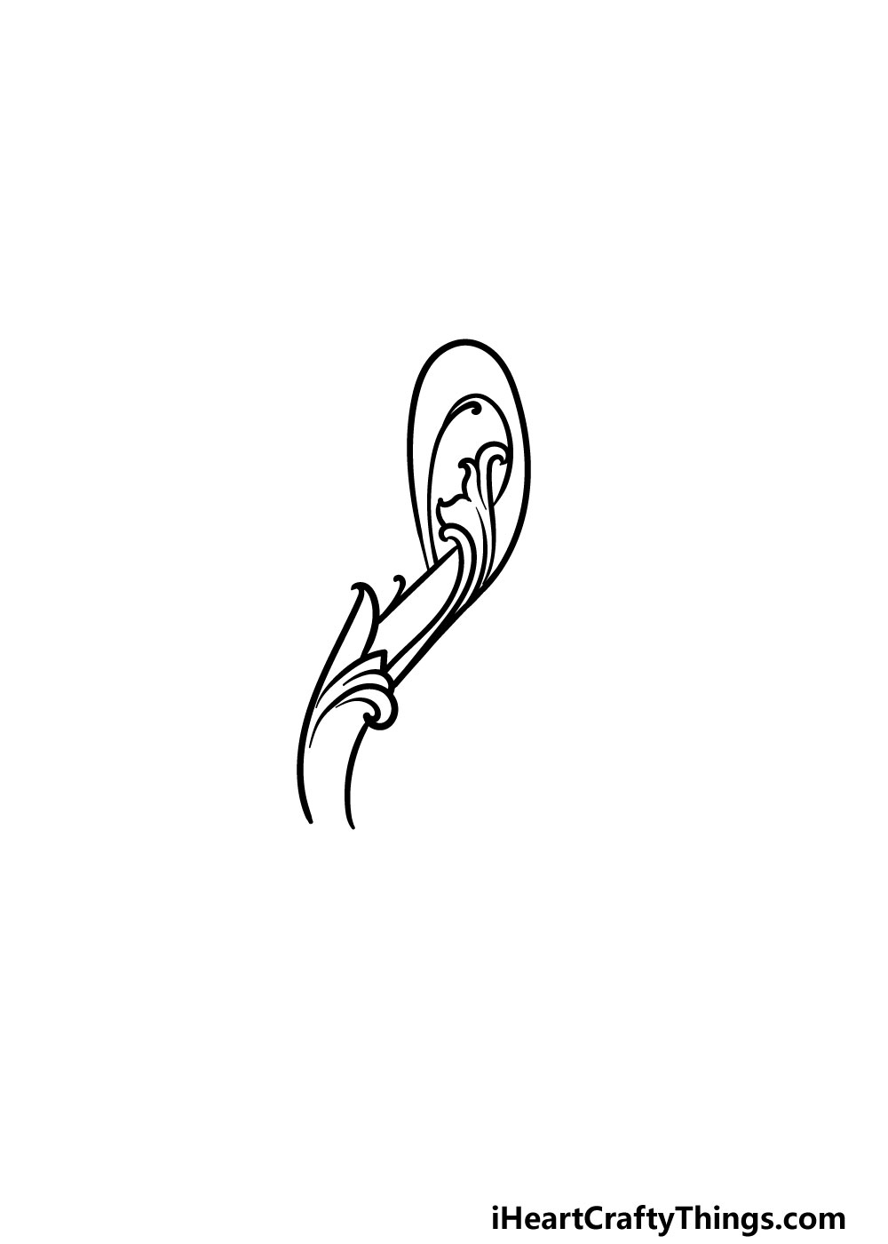 drawing a treble clef step 2